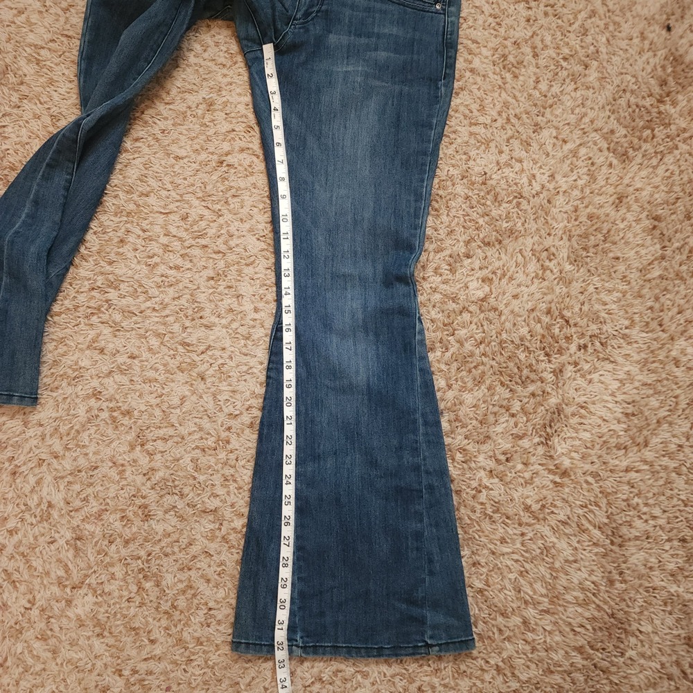 Jolt Flare Jeans Women 11 Blue Medium Wash Bell Bottom Mid Rise T153TJCT - Picture 6 of 9